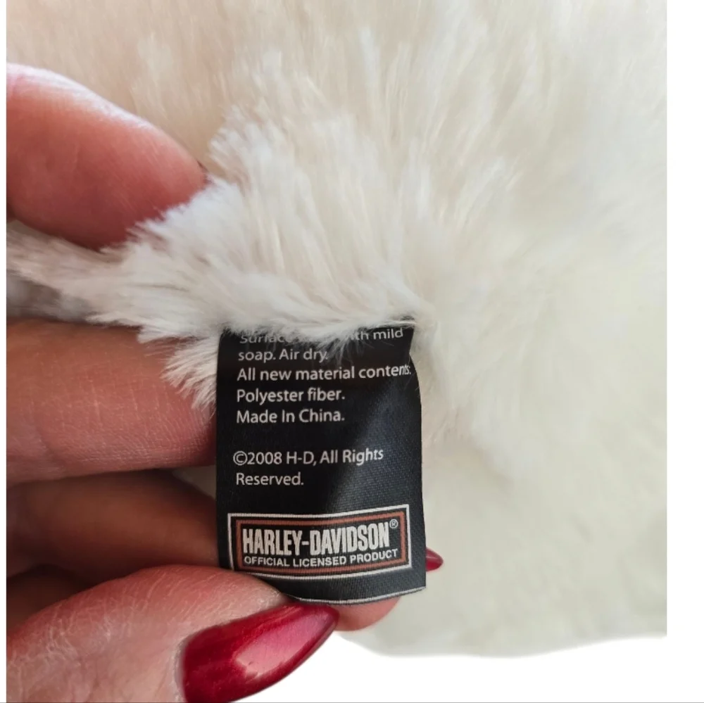 Harley-Davidson Plush White Holiday Polar Bear - Picture 5 of 5